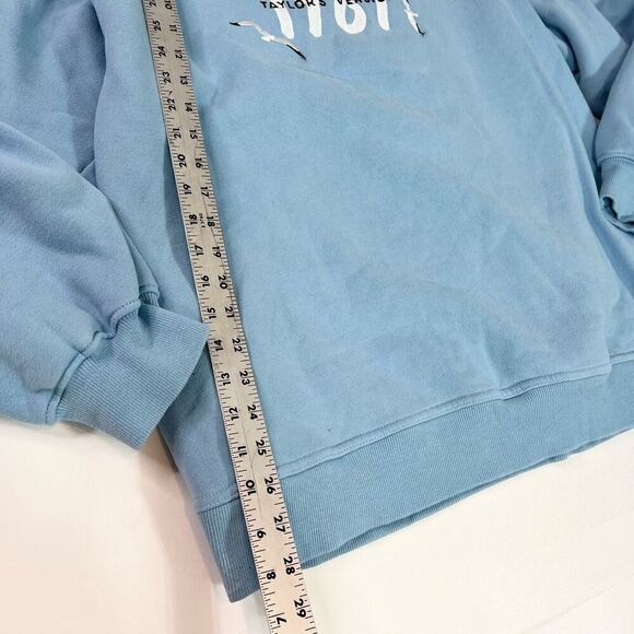 1989 Taylor's Version Embroidered Sweatshirt Womens 2XL Blue Pullover Crew Neck - Picture 7 of 10